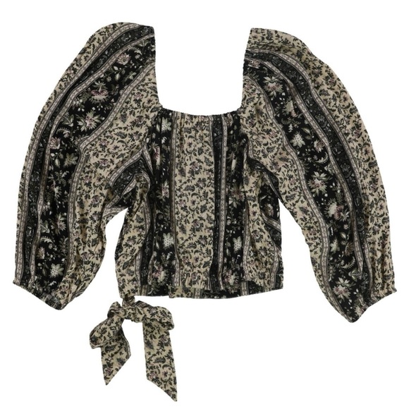 American Eagle Faux-Wrap Bohemian Blouse - Picture 2 of 5